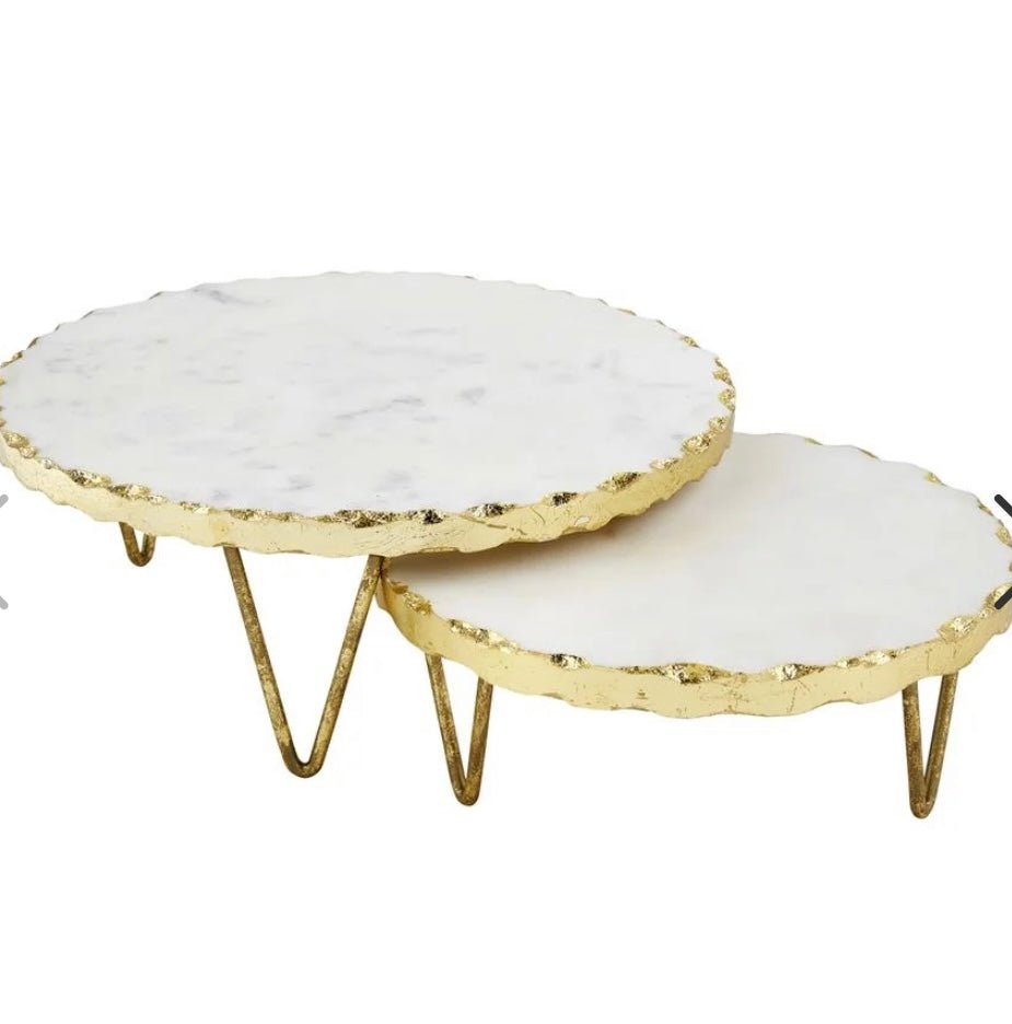 gold marble riser set - Ballyhoo Boutique and Gift