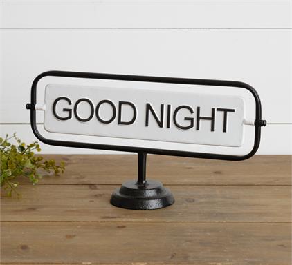 Good Night/Good Day Flip Sign - Ballyhoo Boutique and Gift