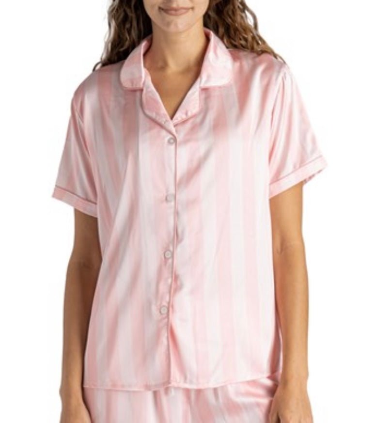 HM Satin PJ Top - Ballyhoo Boutique and Gift