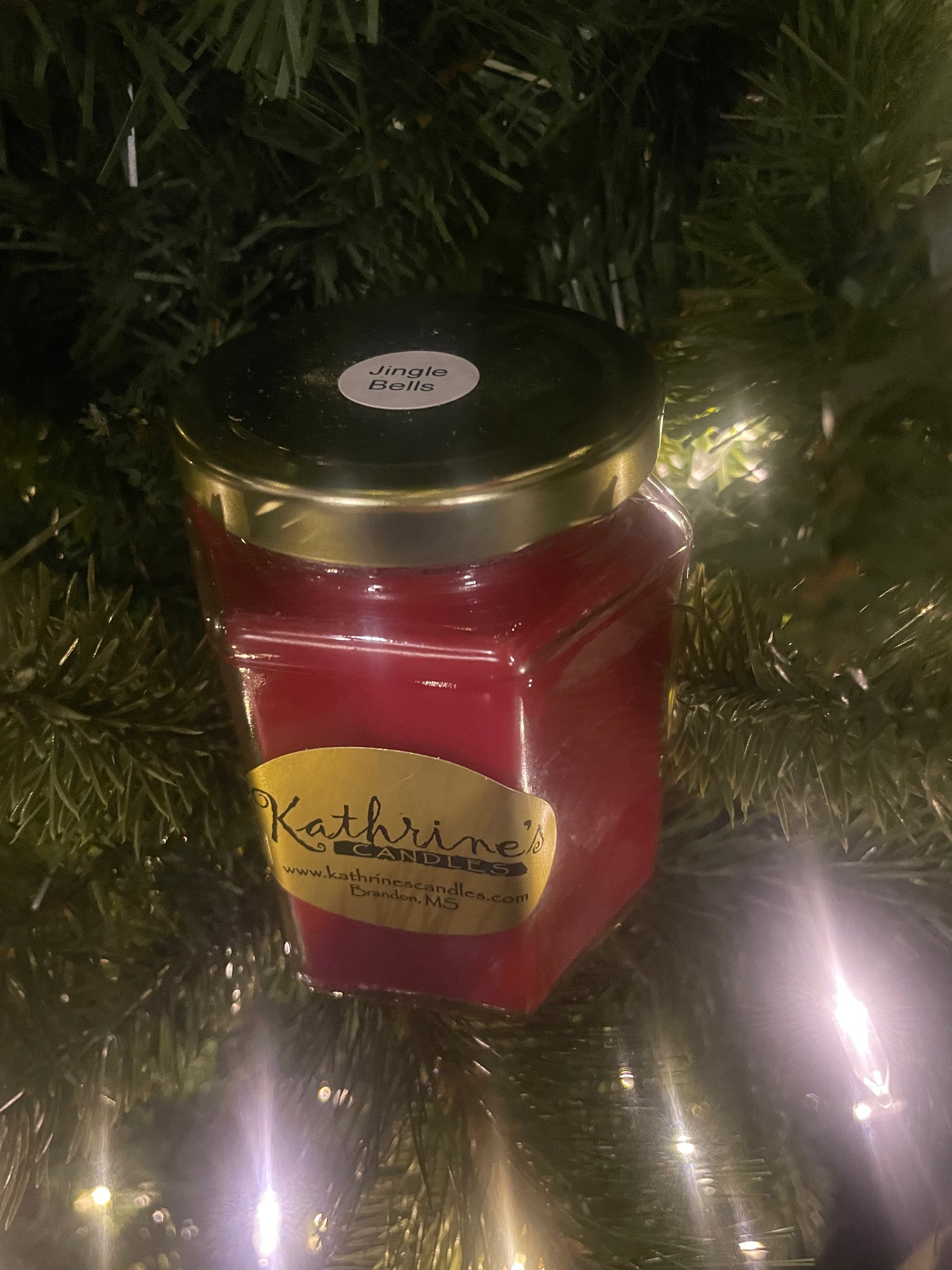 Katherines Small Jingle Bell Candle