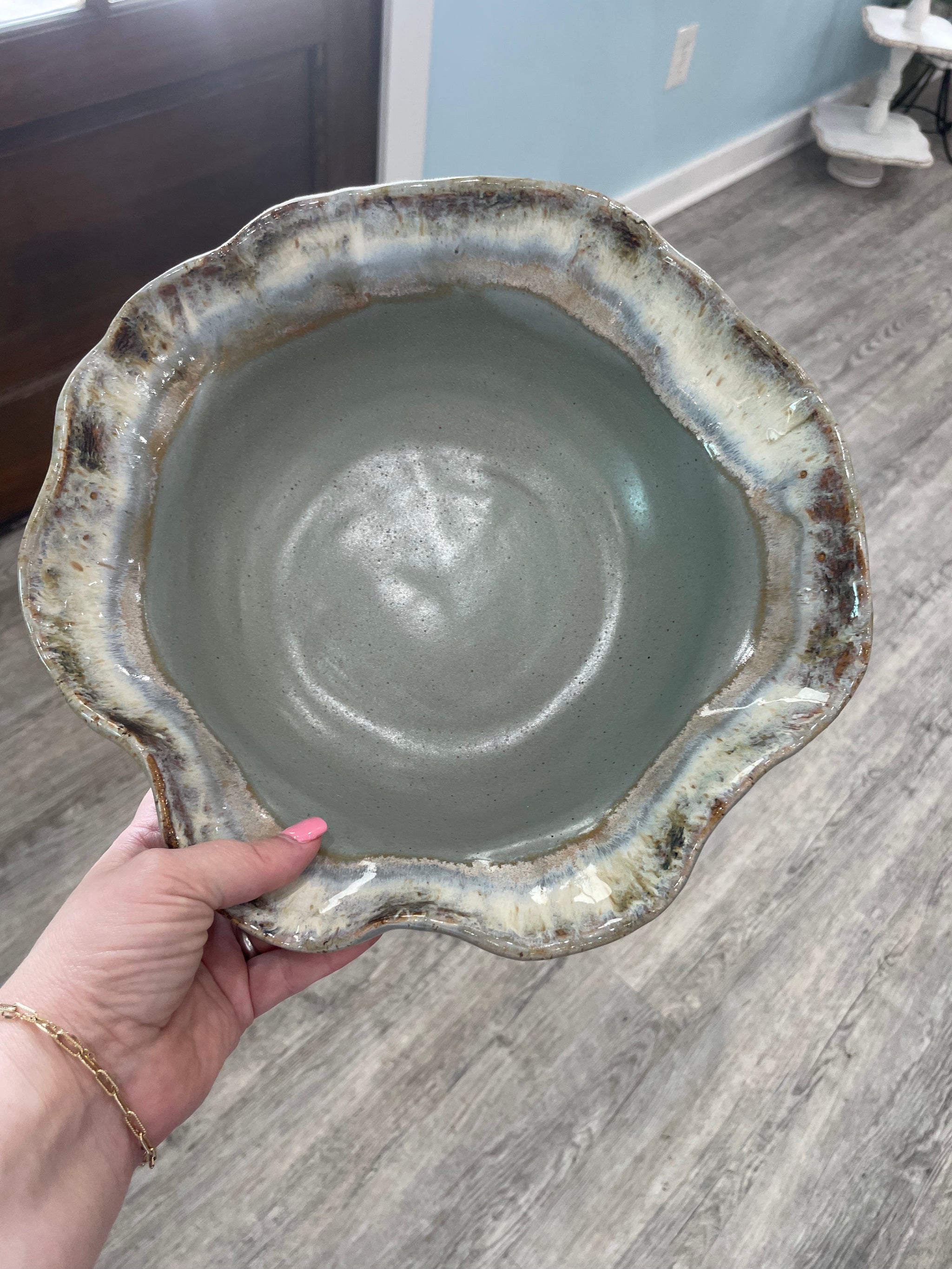 Peaceful w/ Lapis Accent Bowl