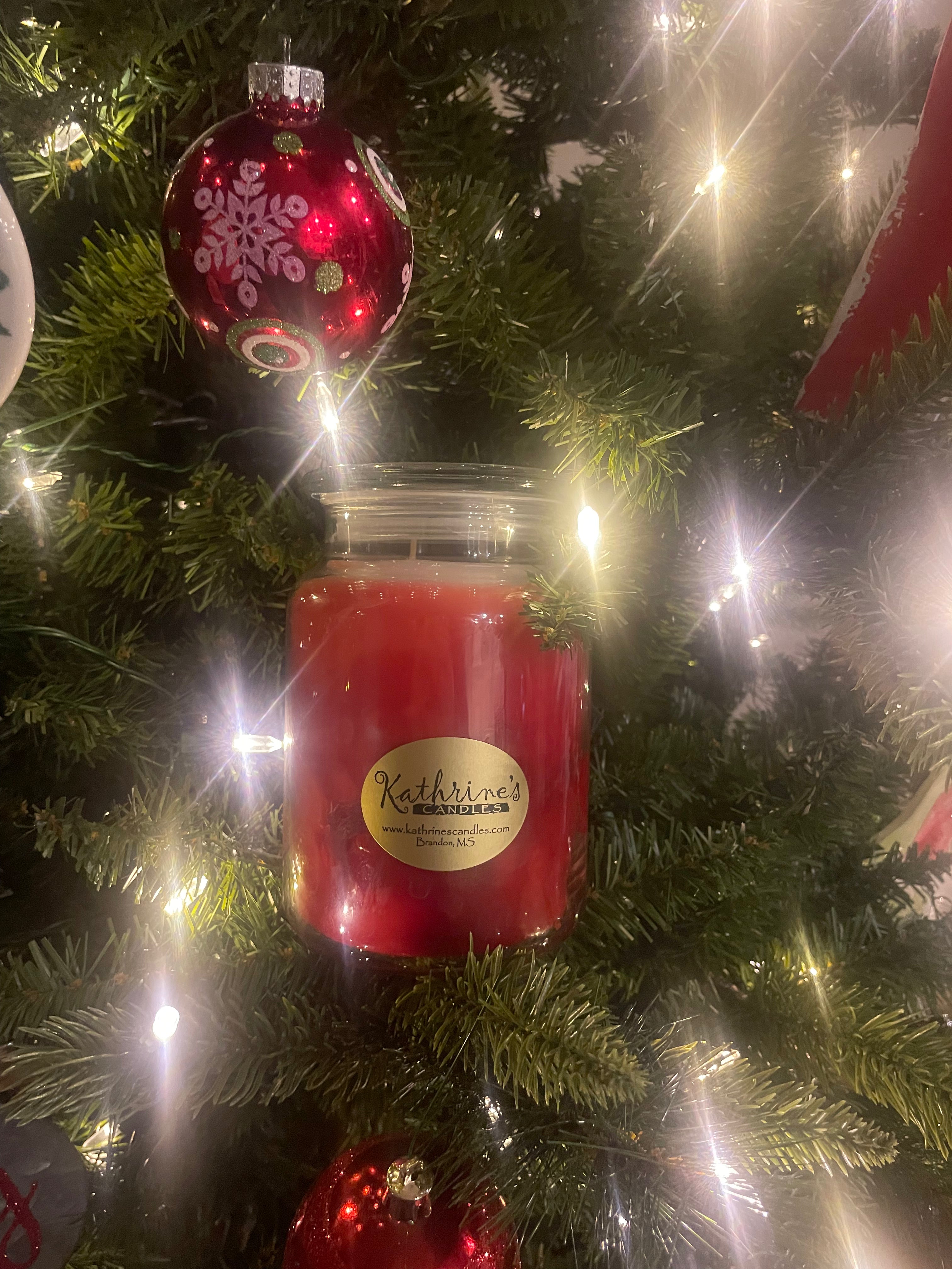 Katherines Jingle Bell Large Candle
