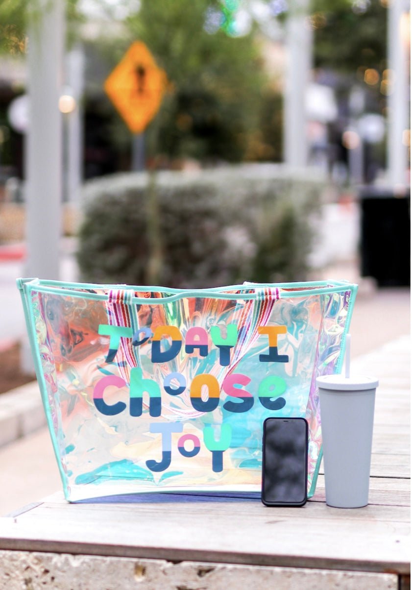 JB Iridescent Tote - Ballyhoo Boutique and Gift