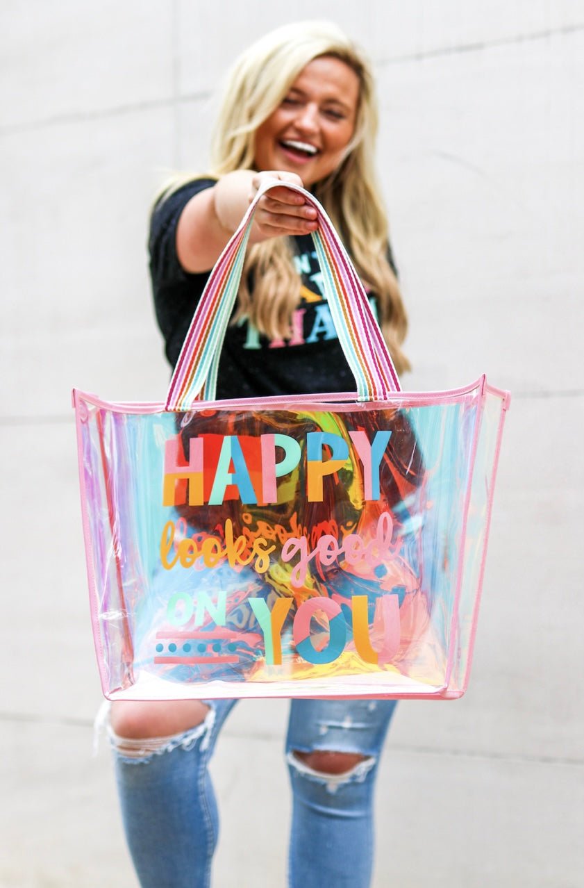 JB Iridescent Tote - Ballyhoo Boutique and Gift