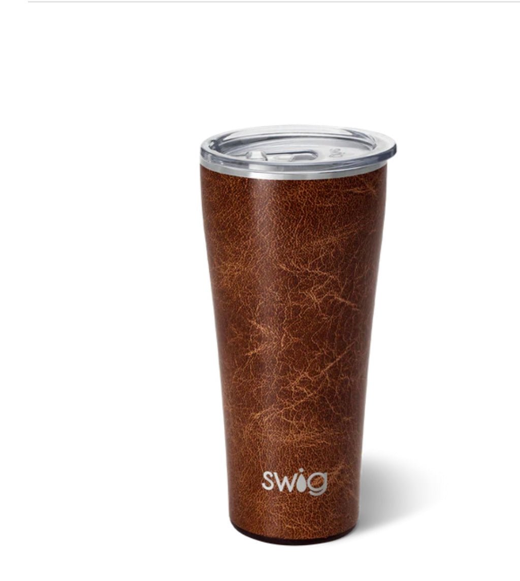 leather tumbler 32oz - Ballyhoo Boutique and Gift