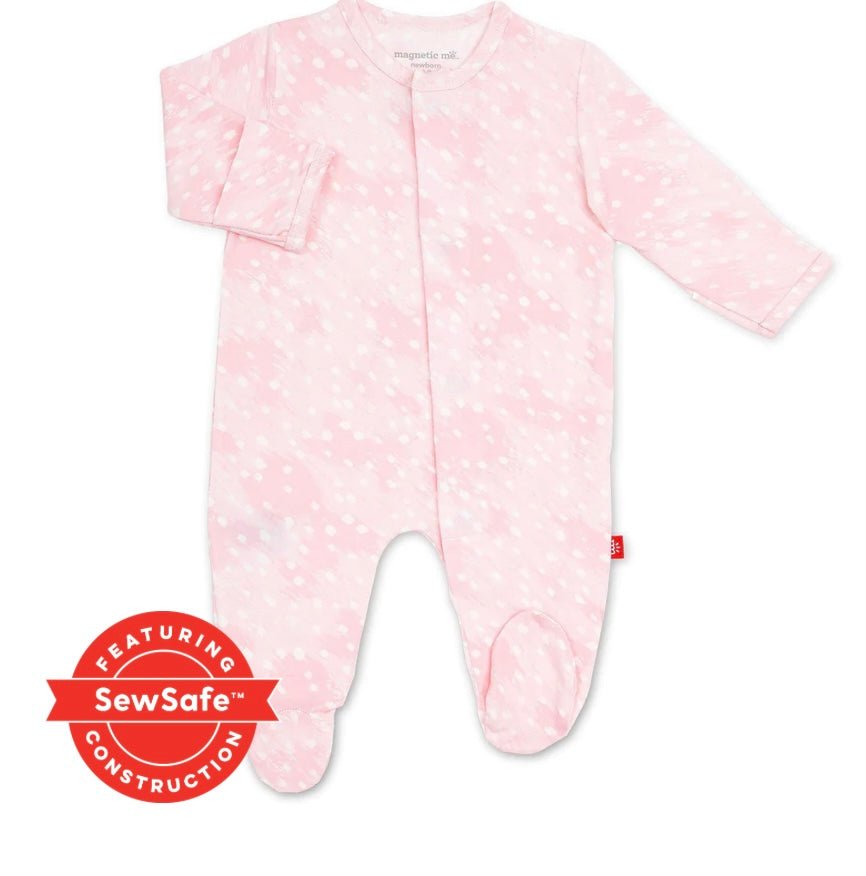 Magnetic Me Doeskin Footie - Ballyhoo Boutique and Gift