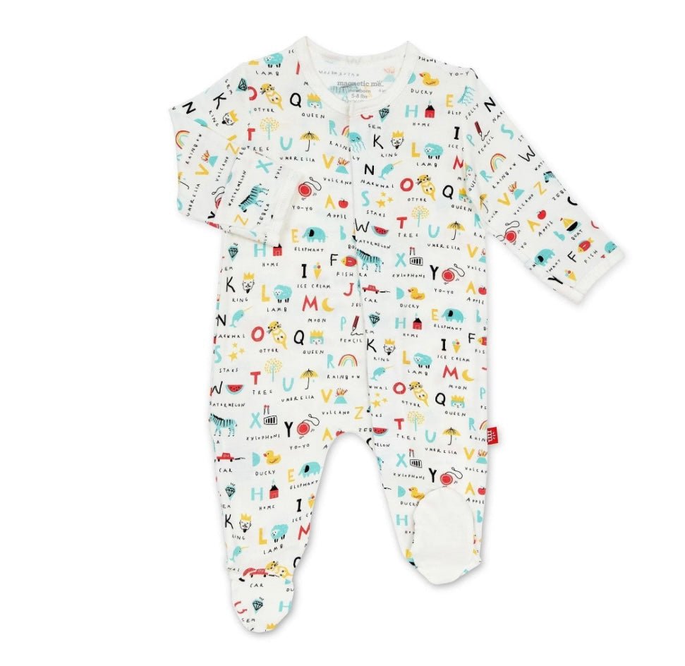 MM ABC Love Footie - Ballyhoo Boutique and Gift