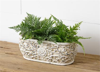 Planter-Oval Floral