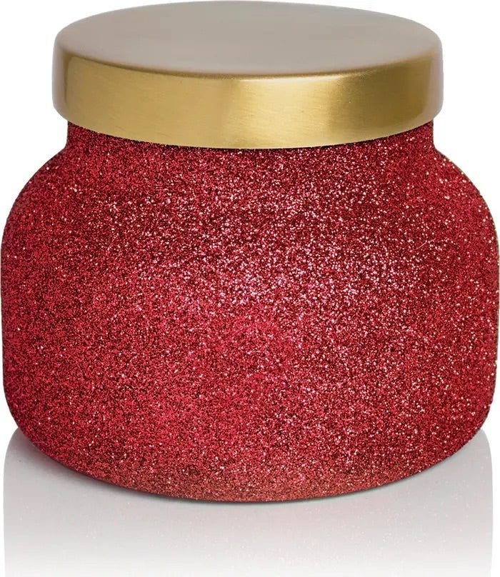 Red Glitter 19 oz volcano candle - Ballyhoo Boutique and Gift