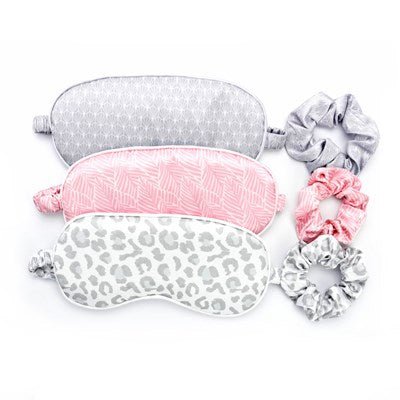 Satin Eye Mask & Scrunchie Set - Ballyhoo Boutique and Gift