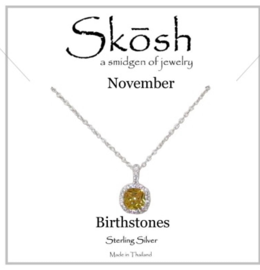 Skosh Birthstone Necklace - Ballyhoo Boutique and Gift