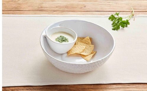 Stoneware Chip and Dip - Ballyhoo Boutique and Gift