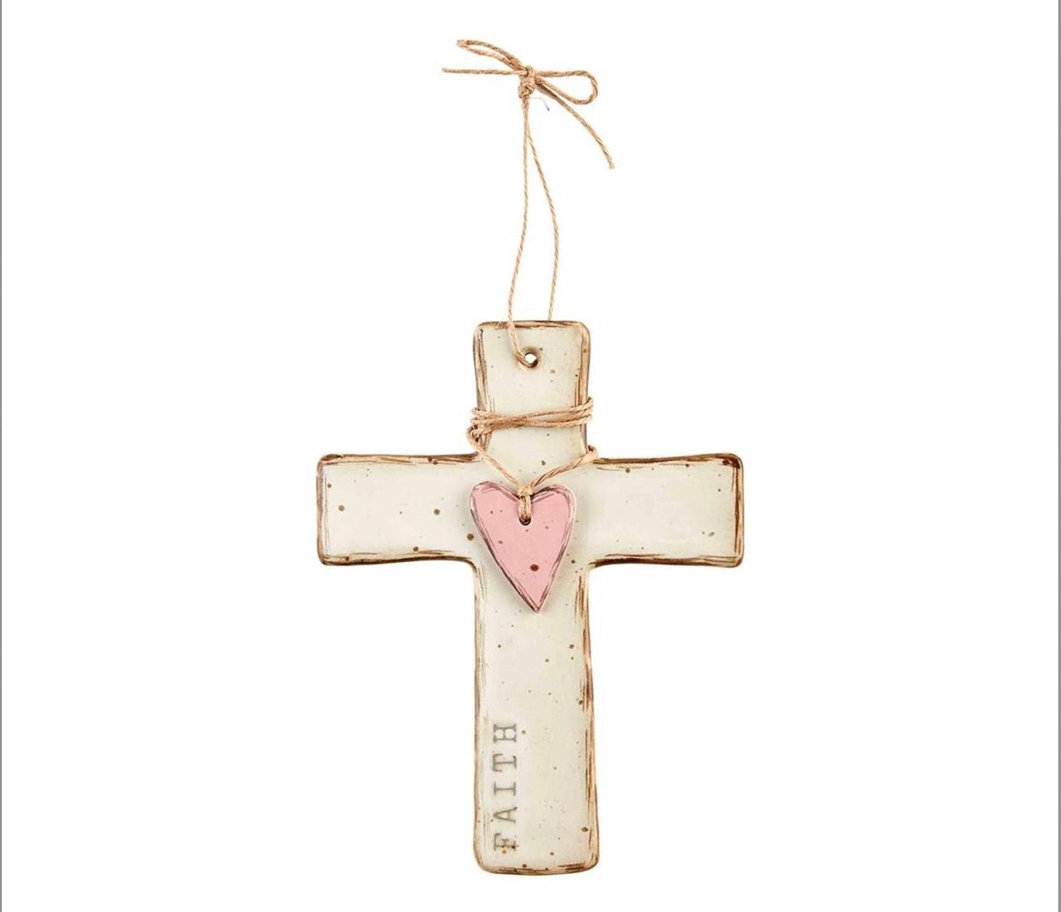 Stoneware Cross - Ballyhoo Boutique and Gift