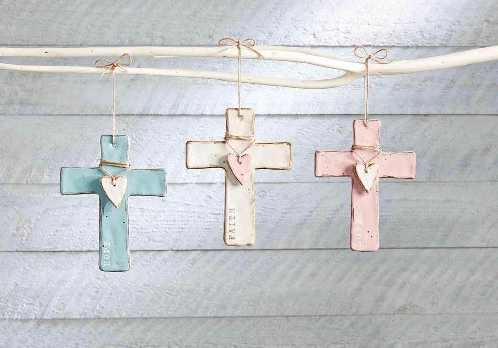 Stoneware Cross - Ballyhoo Boutique and Gift
