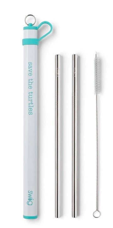 Swig Double Stainless Steel Straw Set - Ballyhoo Boutique and Gift