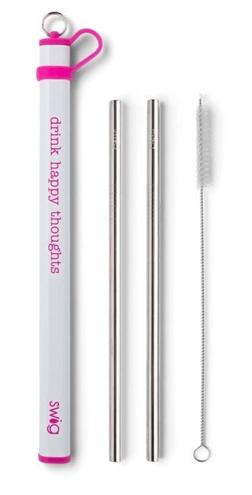 Swig Double Stainless Steel Straw Set - Ballyhoo Boutique and Gift