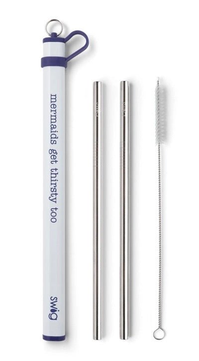 Swig Double Stainless Steel Straw Set - Ballyhoo Boutique and Gift