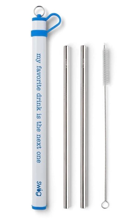 Swig Double Stainless Steel Straw Set - Ballyhoo Boutique and Gift