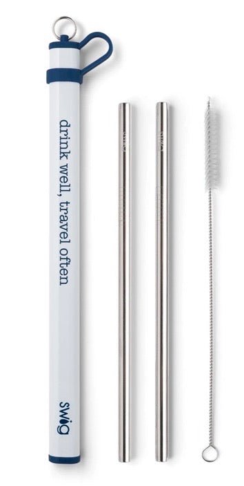 Swig Double Stainless Steel Straw Set - Ballyhoo Boutique and Gift