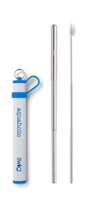 Swig Telescopic Stainless Steel Straw Set - Ballyhoo Boutique and Gift