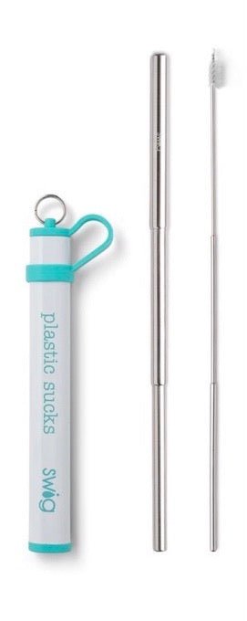 Swig Telescopic Stainless Steel Straw Set - Ballyhoo Boutique and Gift