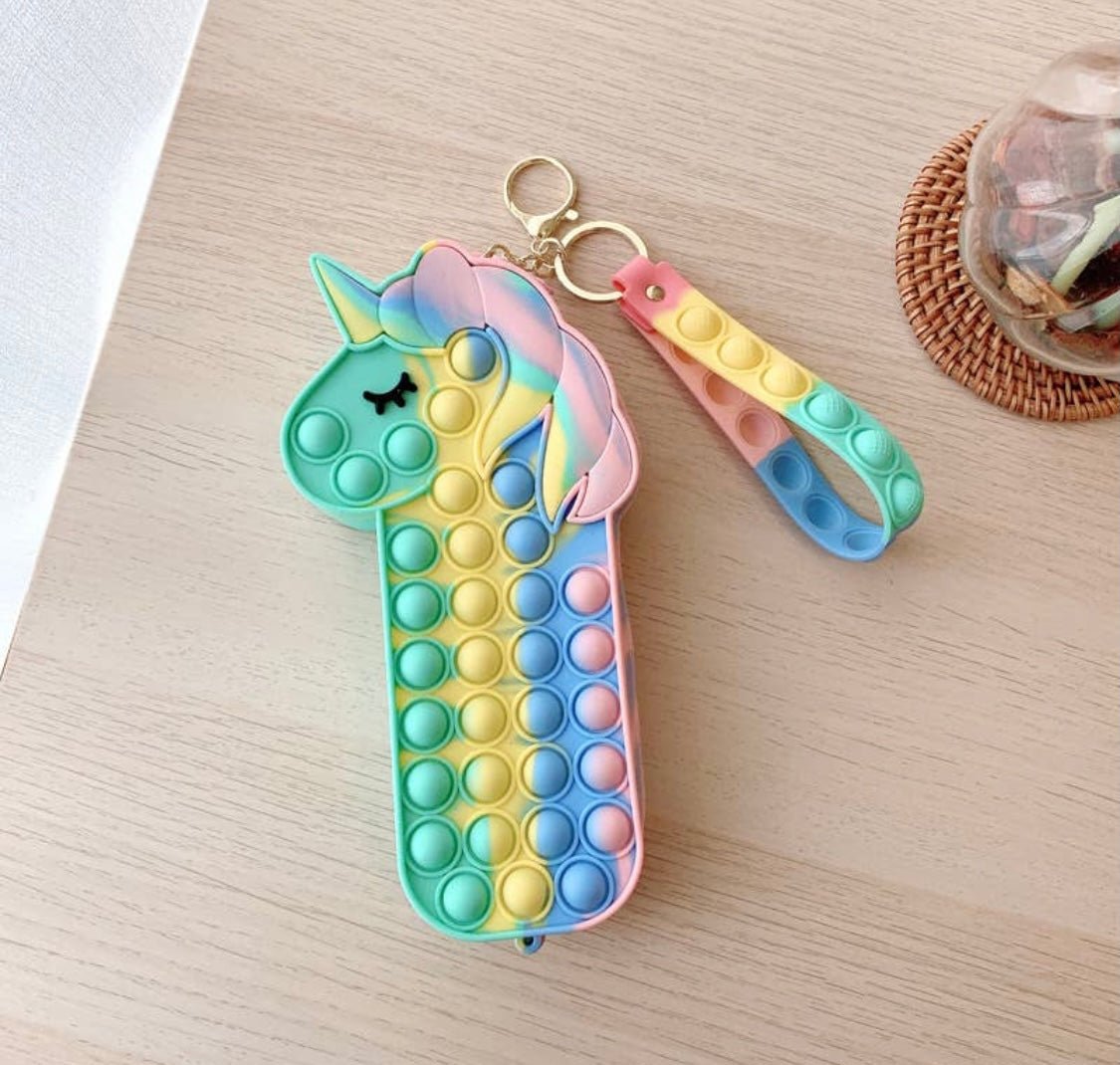 Unicorn Pop It Pouch - Ballyhoo Boutique and Gift