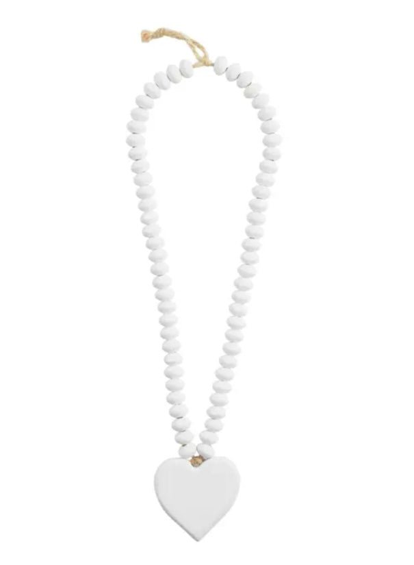 white bead decor - Ballyhoo Boutique and Gift