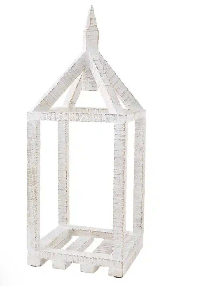 white house lantern - Ballyhoo Boutique and Gift