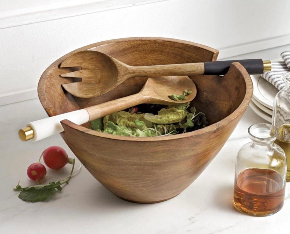 Wood Serving Bowl - Ballyhoo Boutique and Gift