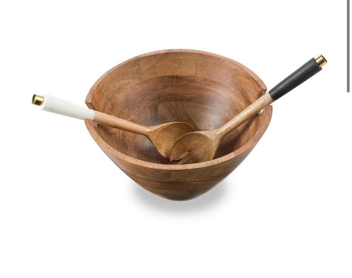 Wood Serving Bowl - Ballyhoo Boutique and Gift